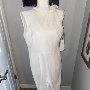 NWT Calvin Klein cream color jumpsuit
